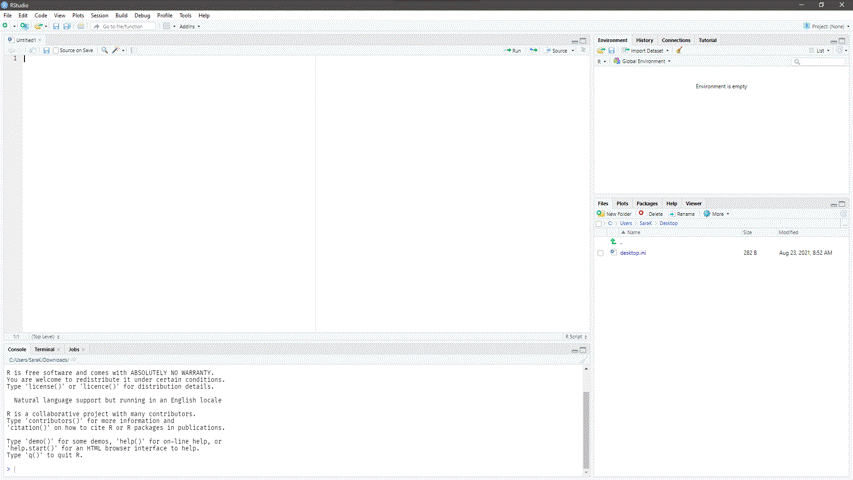 Creating sections of foldable code in RStudio.
